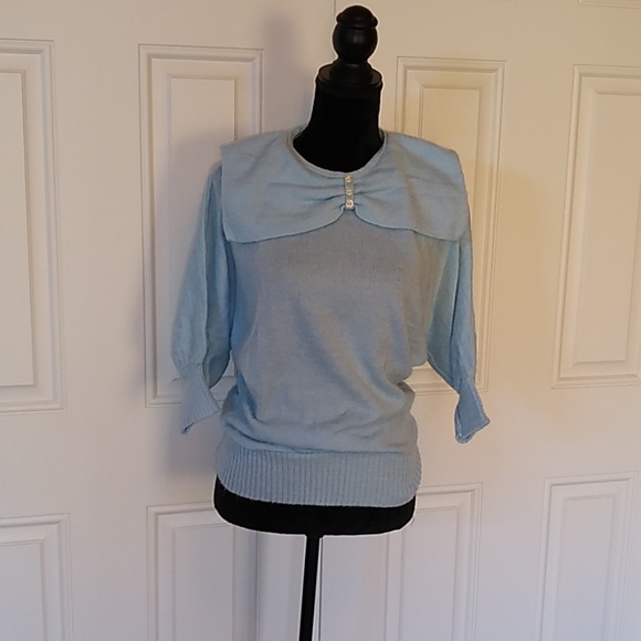 Baby Blue Vintage Sweater - Picture 1 of 4